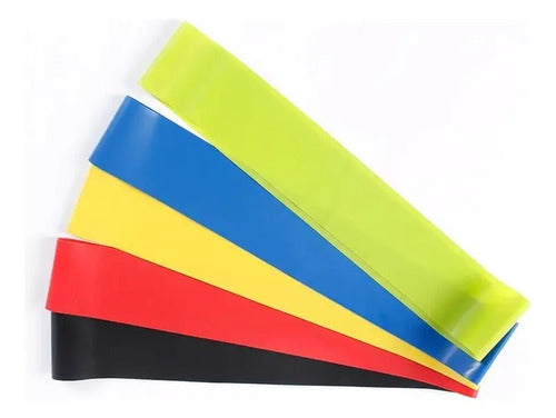 Pack 5 Bandas Elasticas De Resistencia Entrenamiento Gym Varios