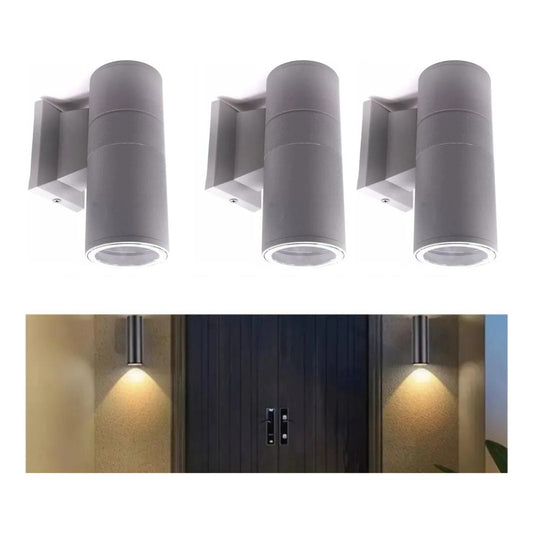Set X3 Aplique Pared Exterior Luminaria Foco Unidireccional