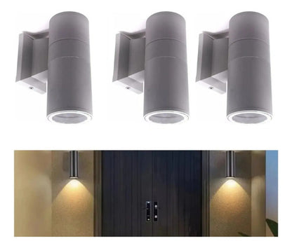 Set X3 Aplique Pared Exterior Luminaria Foco Unidireccional