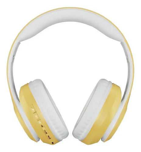Auriculares Plegables Inalámbricos Bluetooth 5.0 Con Sonido De Alta Fidelidad Amarillo
