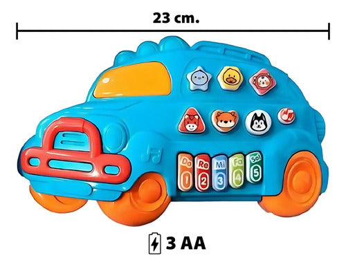 Juguete Infantil Didactico Piano Musical Y Luces Niños Amarillo