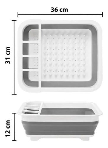 Escurridor Plegable De Silicona Para Platos Y Cubiertos Varios