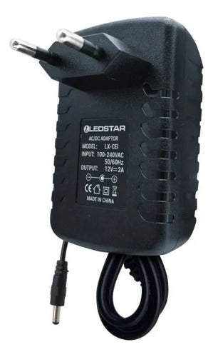 Cargador Para Notebook Laptop Educativa 12v 2a Fuente 24w Dc Negro