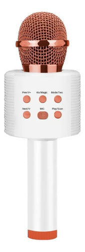Micrófono Inalámbrico Karaoke Bluetooth Usb Altavoz 5w Aleatorio