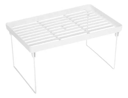 Estante Organizador Multiuso Plegable Apilable 38cm Blanco