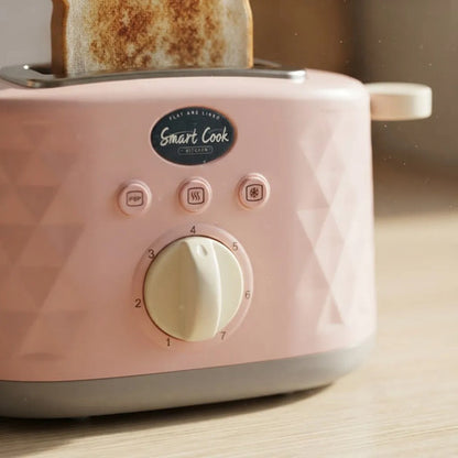 Tostadora Infantil Luces Sonido Accesorios Juguete Cocina Rosa