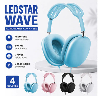 Auriculares Cableados Sonido Envolvente Graves Reforzados Negro
