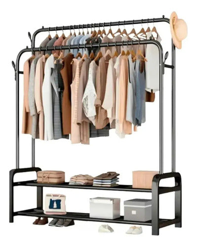 Perchero Organizador De Pie Estante Ropa Dormitorio