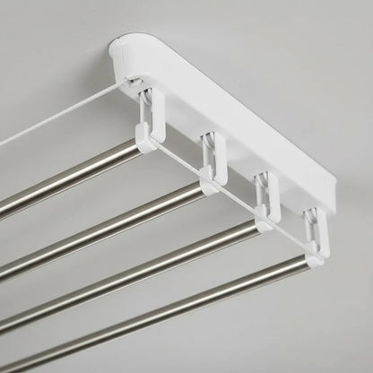 Tender De Techo Regulable De Acero Inox Y Plastico Tendedero Plateado