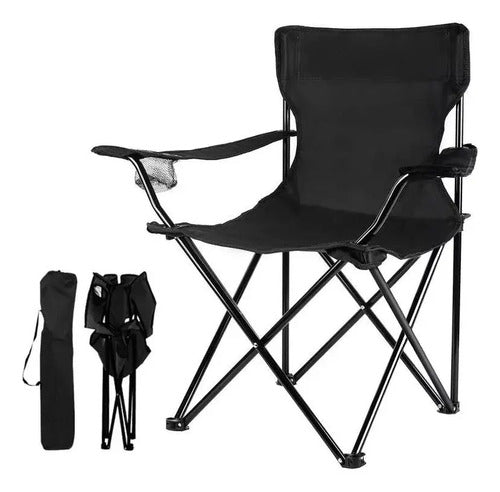 Carpa Camping 3 A 4 Personas + 2 Sillas Plegables Posavasos Aleatorio