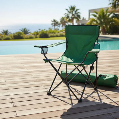 X3 Silla Plegable Camping Reposera Con Apoyabrazos Playa