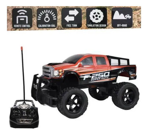 Camioneta 4x4 Control Remoto Todoterreno Escala 1:14 Rojo Rc Rojo