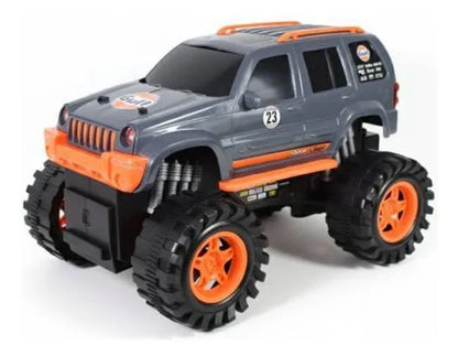 Camioneta 4x4 Todoterreno A Fricción Todoterreno Escala 1:10 Gris