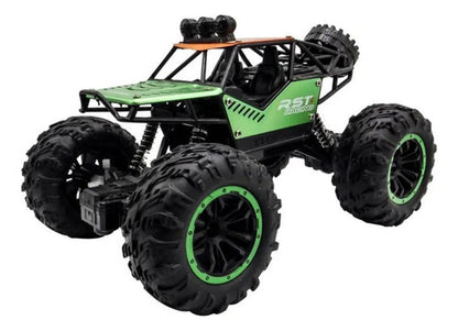 Auto Todo Terreno Control Remoto Recargable Luces Led Goma Aleatorio