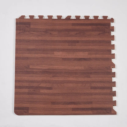 Pack X8 Alfombra Goma Eva Encastrable Simil Madera 60x60