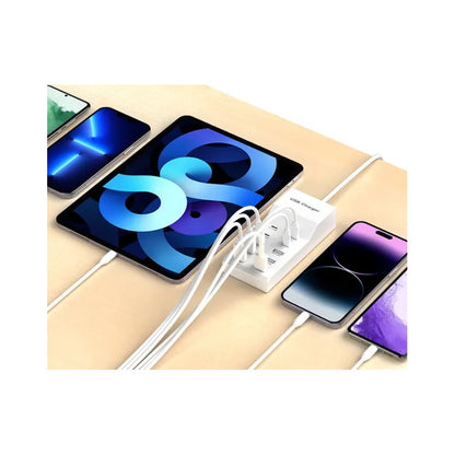 Cargador Usb Y Tipo C 10 Puertos Con Carga Rapida Zapatilla