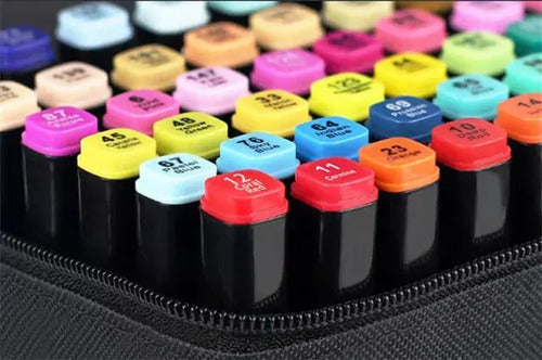 Set De Marcadores Plumones Doble Punta 48 Piezas Multicolor