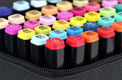 Set De Marcadores Plumones Doble Punta 48 Piezas Multicolor