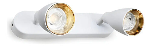 Aplique Luminaria Lampara Blanco Foco Pared Techo Blanco