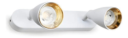Aplique Luminaria Lampara Blanco Foco Pared Techo Blanco