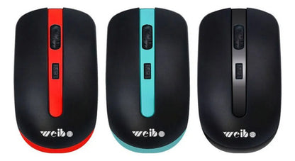 Mouse Inalambrico Usb Optico 4 Botones Notebook Pc Wireless Negro