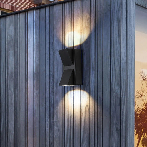Aplique Pared Bidireccional Lampara Exterior Luminaria Led