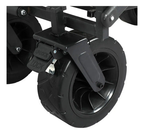 Carro Plegable Multiuso Transporte Carga Ruedas 73x46x88