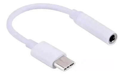 Cable Adaptador Auriculares Tipo C Jack I Caribe Sur Store® Blanco