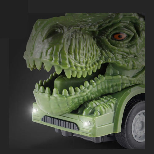 Auto A Control Remoto Con Luces Led Diseño Dinosaurio Aleatorio