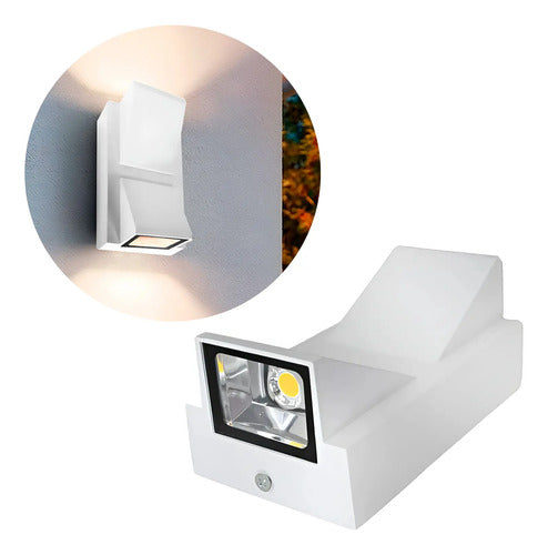 Aplique Pared Bidireccional Lampara Exterior Luminaria Led