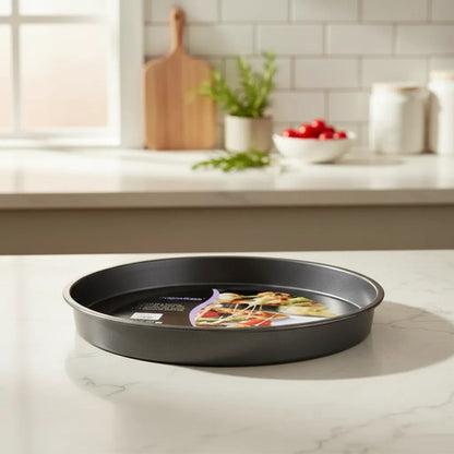 Molde Asadera Pizza Redonda Antiadherente 36cm Negro