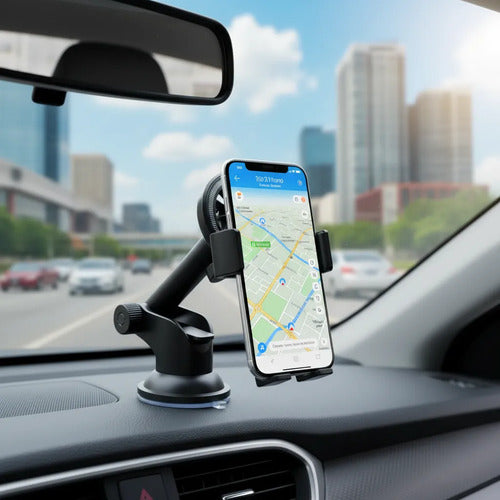 Porta Celular Magnetico Auto Soporte 360 Rotacion 360 Negro