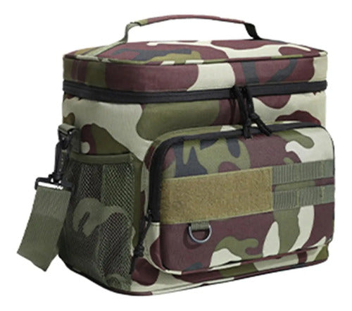 Bolso Termico Conservadora Aislante Camuflado Camping 15 Lt Camuflado