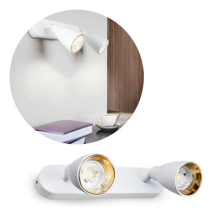 Aplique Luminaria Lampara Blanco Foco Pared Techo Blanco