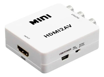 Conversor De Hdtv A Rca Convertidor Hdmi A Rca Av Blanco