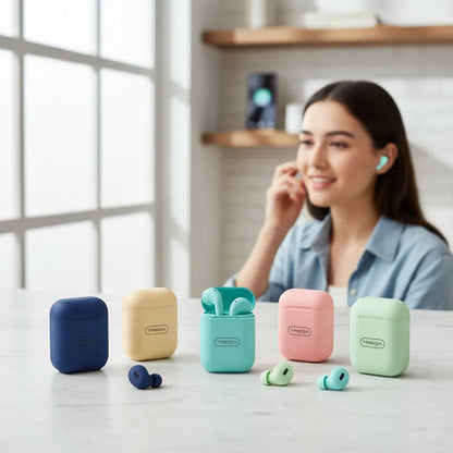Auriculares Inalámbricos 6 Colores Bluetooth Estuche In Ear Azul