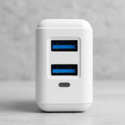 Cargador Doble Usb 3.1a Pared Celular Tablet Carga Rapida Blanco