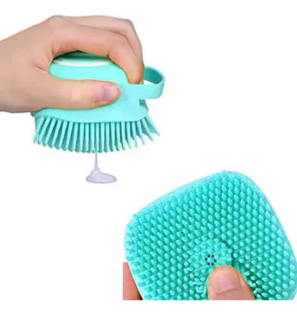 Cepillo Para Ducha Masajeador De Silicona Con Deposito Jabon Cepillo Masajeador
