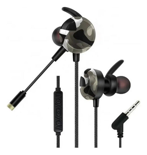 Auriculares Gamer In Ear Microfono Jack 3.5mm Celular Pc Aleatorio