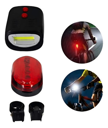 Set Luz Para Bicicleta Led Para Bici Impermeable Varios
