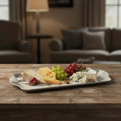 Bandeja Servir Melamina Rectangular 49x30cm Alimentos Hogar Beige