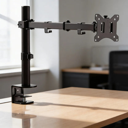 Soporte Mesa Monitor Televisor Brazo Giratorio Hierro 15-33  Negro