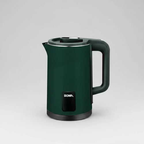 Pava Jarra Electrica 2.3l Doble Capa Corte Automatico Mate Verde