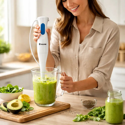 Batidora Licuadora Mano Mixer Multiuso 2 Velocidades Cocina Blanco