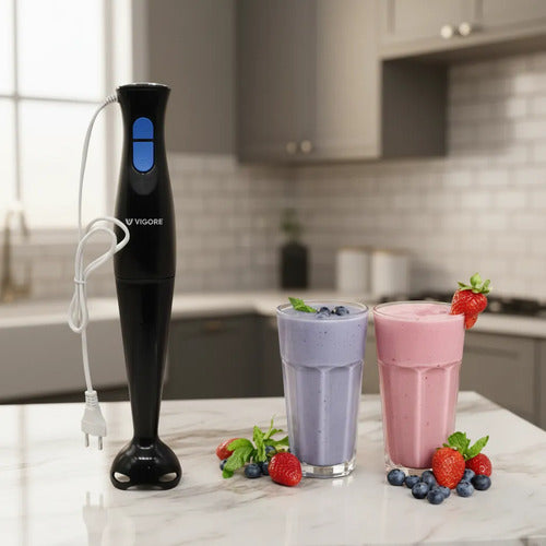 Mixer Licuadora Batidora Mano Mixer Multiuso 2 Velocidades Negro