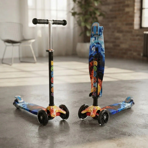 Tripatín Scooter Infantil 50kg Luces Ruedas Regulable Aleatorio