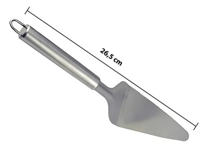 Pala Espatula Para Cortar Torta De Acero Inoxidable Plateado