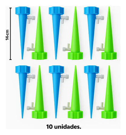 Estaca De Riego Por Goteo Automatico Regador Jardin X10
