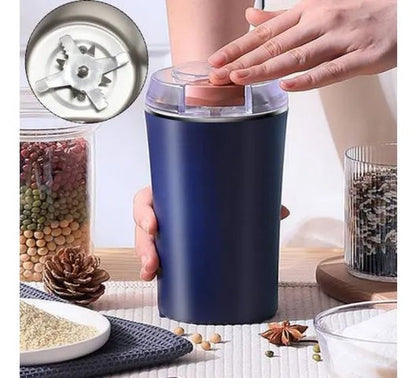 Exprimidor Molinillo Electrico Multifuncion Grano Acero 300w Azul