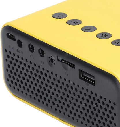 Mini Proyector Portátil Con Control Remoto Hdmi Av Tf Hd Amarillo - Yt500